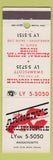 Matchbook Cover - Anthony's Hawthorne MA restaurant seafood
