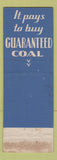 Matchbook Cover - Corlew Coal McNamee Fuel Xenia OH low phone #