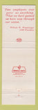 Matchbook Cover - Association of Machinists Areospace Workers Union