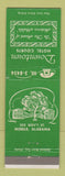 Matchbook Cover - Downtown Hotel Courts Mobile AL