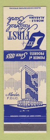 Matchbook Cover - 1st National Bank Mobile AL
