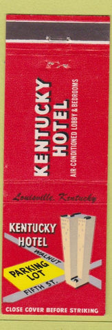 Matchbook Cover - Kentucky Hotel Louisville KY