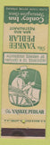 Matchbook Cover - Yankee Pedlar Bar Restaurant Conley Inn Torrington CT