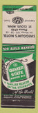 Matchbook Cover - Swiggum's Motel St Cloud MN Quaker State oil WORN STAINED