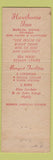 Matchbook Cover - Hawthorne Inn Berlin CT