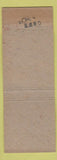 Matchbook Cover - Hub Restaurants Pittsfield North adams MA