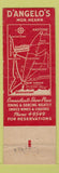 Matchbook Cover - D'Angelo Restaurant Waterbury CT