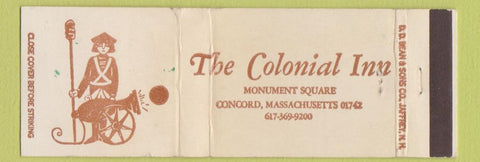 Matchbook Cover - Colonial Inn Concord MA WEAR