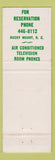 Matchbook Cover - Cobb's Motel Rocky Mount NC WEAR