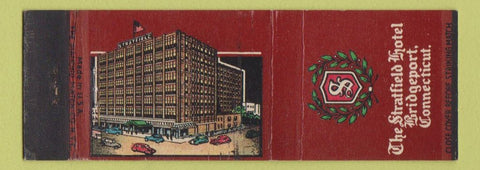 Matchbook Cover - Stratfield Hotel Bridgeport CT MAROON