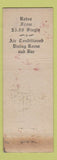 Matchbook Cover - Stratfield Hotel Bridgeport CT MAROON