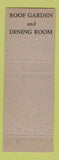 Matchbook Cover - Goldie Conway Colonial House Denver Colorado Federal