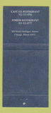 Matchbook Cover - Forum Hotel Chicago IL 30 Strike