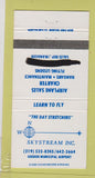 Matchbook Cover - Skystream Inc Goshen Airport IN MARKER 30 Strike