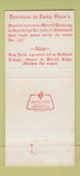 Matchbook Cover - Emily Shaw's Inn Pound Ridge NY 30 Strike