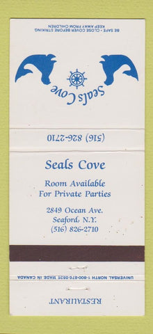 Matchbook Cover - Seals Cove Restaurant Seaford NY WEAR 30 Strike