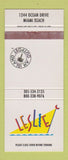 Matchbook Cover - Leslie Miami Beach FL 30 Strike