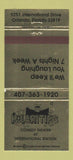 Matchbook Cover - Hilarities Comedy Theater Orlando FL 30 Strike