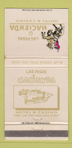 Matchbook Cover - Las Vegas NV Hacienda Hotel Casino WEAR 30 Strike