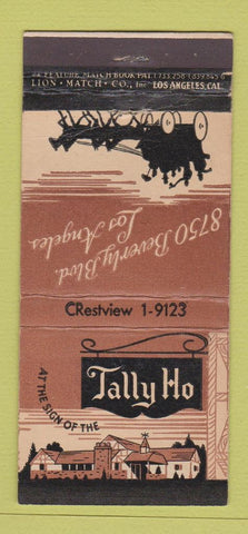 Matchbook Cover - Tally Ho Los Angeles CA 21 Strike Feature