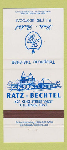 Matchbook Cover - Ratz Bechtel Kitchener ON 30 Strike