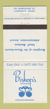 Matchbook Cover - Bishop's Restaurant Lawrence MA 30 Strike