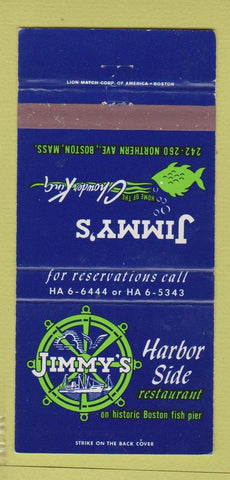 Matchbook Cover - Jimmy's Harbor Side Restaurant Boston MA 30 Strike