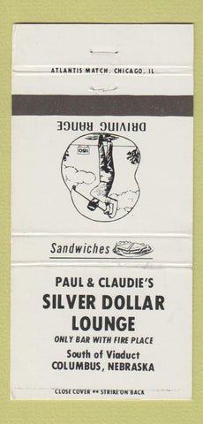 Matchbook Cover - Silver Dollar Lounge Columbus NE WEAR 30 Strike