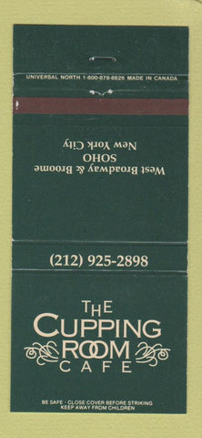 Matchbook Cover - Cupping Room Cafe New York City 30 Strike