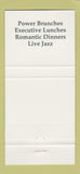 Matchbook Cover - Cupping Room Cafe New York City 30 Strike
