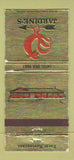 Matchbook Cover - Jardine's Fam Restaurant Sarver PA WORN 30 Strike