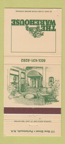 Matchbook Cover - The Warehouse Portsmouth NH 30 Strike