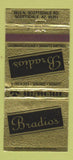 Matchbook Cover - Bradio's Scottsdale AZ Restaurant 30 Strike