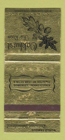 Matchbook Cover - Oakhurst Tea Room Restaurant Somerset PA 30 Strike