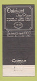 Matchbook Cover - Oakhurst Tea Room Restaurant Somerset PA 30 Strike