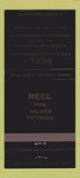 Matchbook Cover - Reel Pipe and Valve Indianapolis IN WEAR 30 Strike
