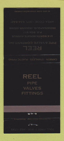 Matchbook Cover - Reel Pipe and Valve Indianapolis IN WEAR 30 Strike