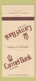 Matchbook Cover - Carmel Bank and Trust 30 Strike