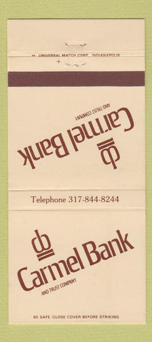Matchbook Cover - Carmel Bank and Trust 30 Strike