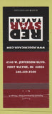 Matchbook Cover - Red Star Tavern Fort Wayne IN 30 Strike