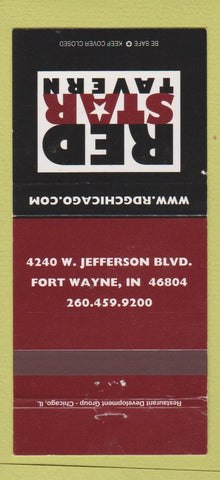 Matchbook Cover - Red Star Tavern Fort Wayne IN 30 Strike