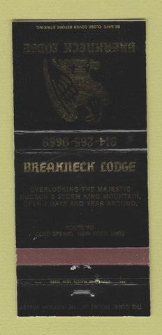 Matchbook Cover - Breakneck Lodge Cold Spring NY 30 Strike