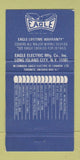 Matchbook Cover - Eagle Wiring Devices Long Island City NY 30 Strike