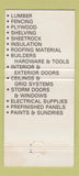 Matchbook Cover - General Building Products Medford East Northport NY 30 Strike