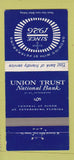 Matchbook Cover - Union Trust National Bank St Petersburg FL 30 Strike