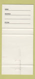 Matchbook Cover - My Place Restaurant Brampton ON girlie 30 Strike