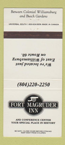 Matchbook Cover - Fort Magruder Inn Williamsburg VA 30 Strike