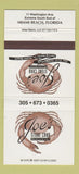 Matchbook Cover - Joe's Stone Crab Restaurant Miami Beach FL 30 Strike