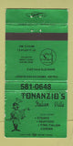 Matchbook Cover - Tonanzio's Italian Mexico MO WEAR 30 Strike