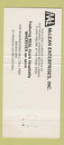 Matchbook Cover - McLean Motor Hotels Springfield MO 30 Strike